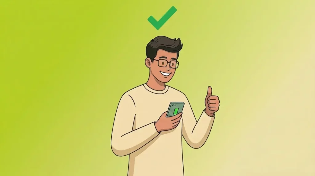 personaje feliz y contento a la hora de saber cómo cambiar la contraseña de el router y aconseguir un wifi mas seguro y mas rápido